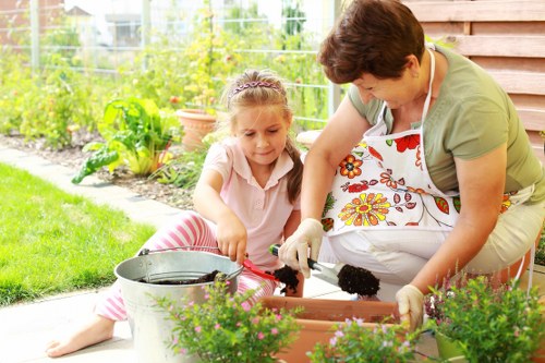 Local landscape gardeners in Lambeth improving a private outdoor space