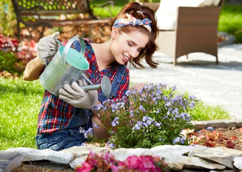 Site inspection during a landscaping complaint review